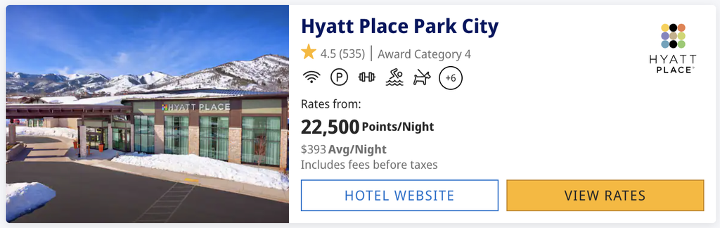 Hyatt Place Park City on points